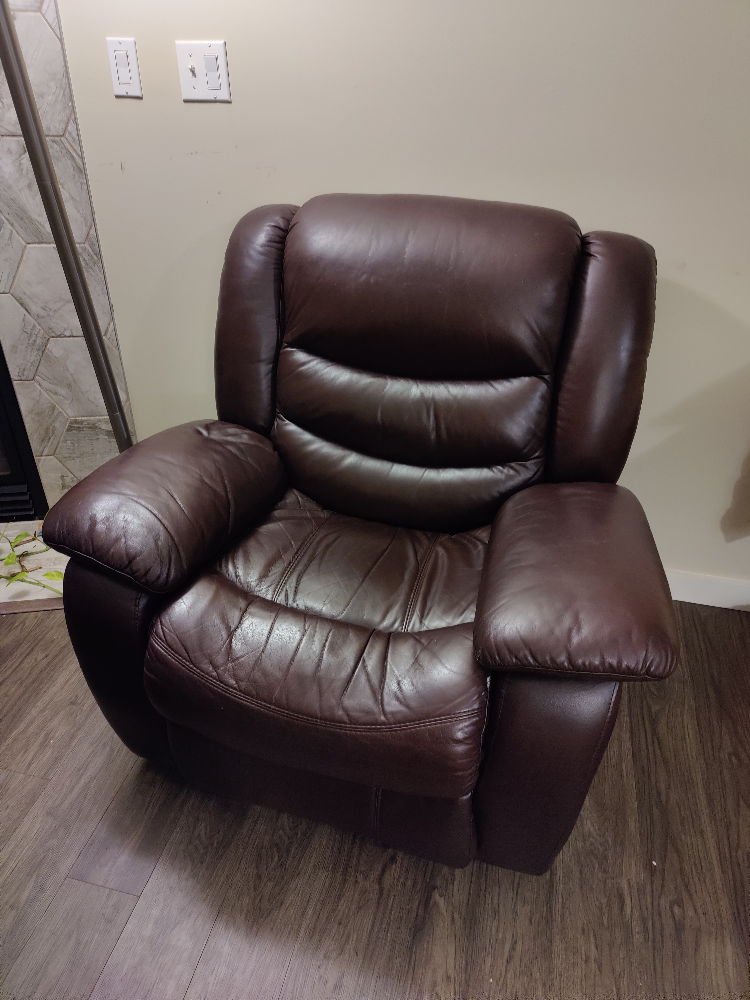 Brown Leather Recliner