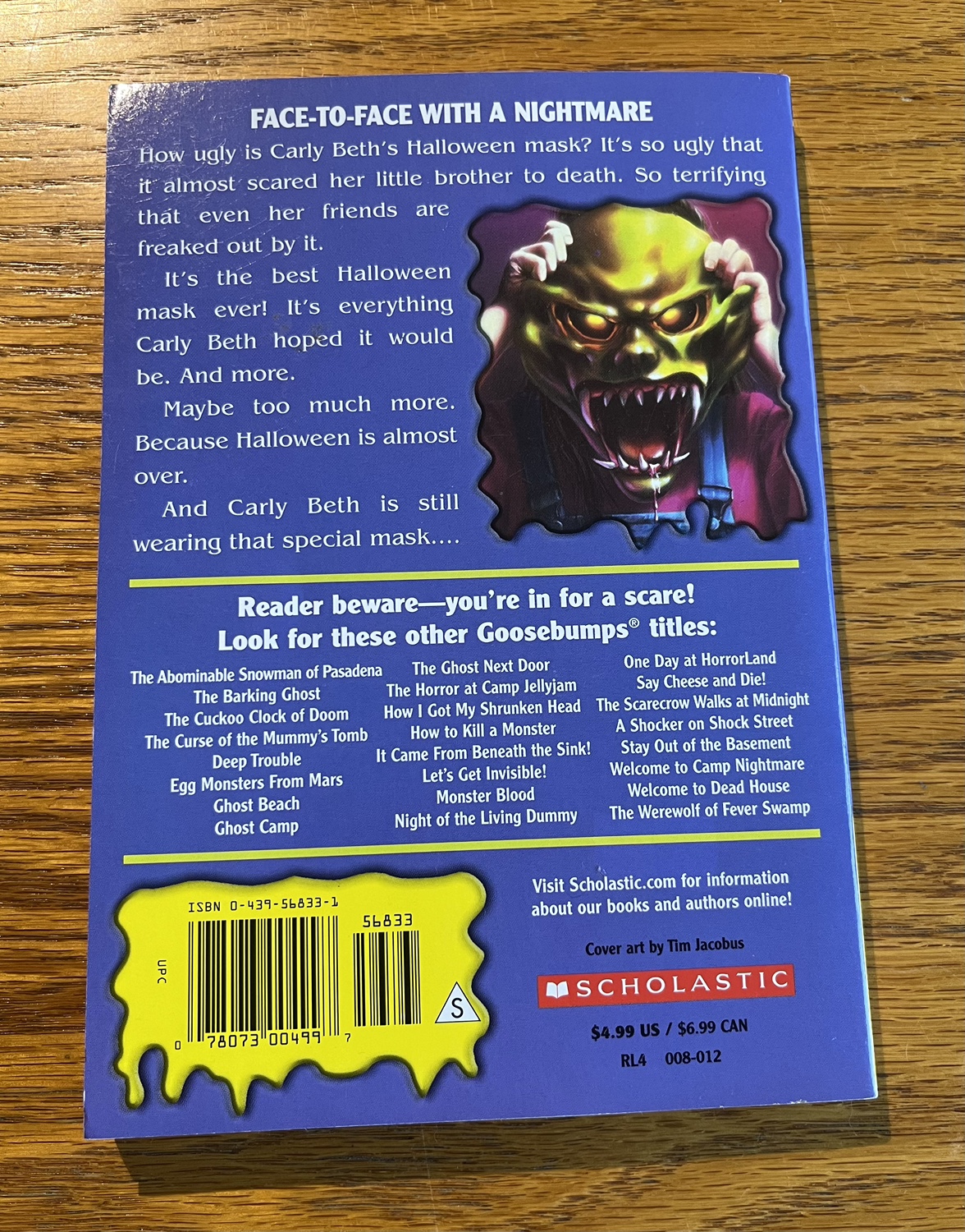 Goosebumps The Haunted Mask Scholastic Book - photo 2