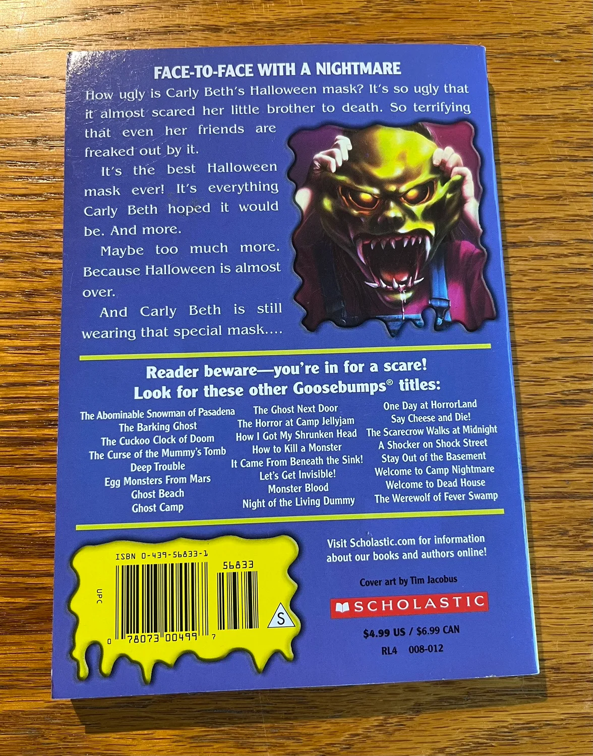 Goosebumps The Haunted Mask Scholastic Book image indicator(2)