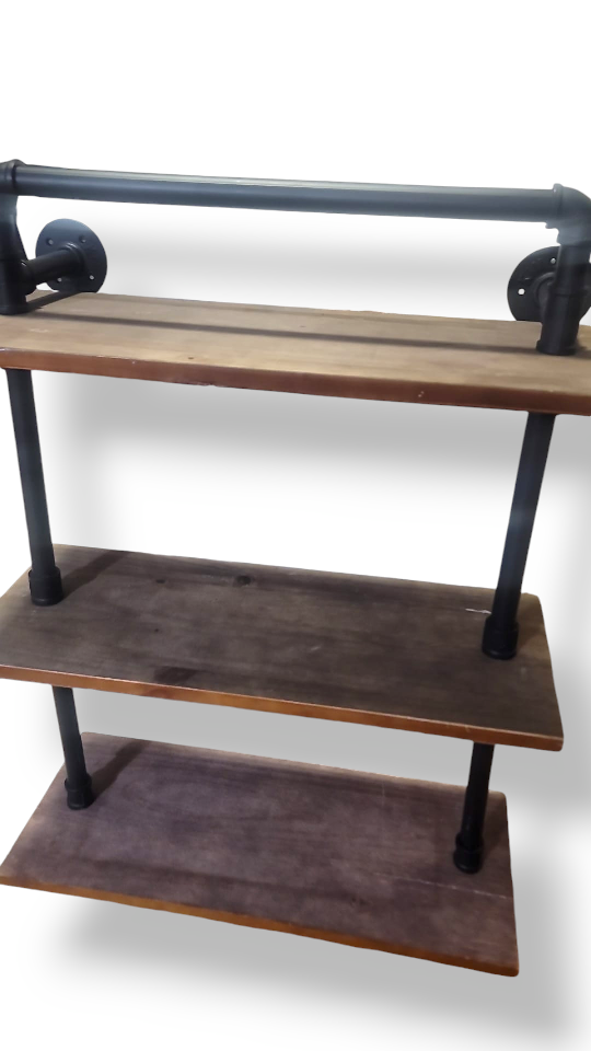 Rustic Industrial Pipe Shelf [freecycle] 🥕