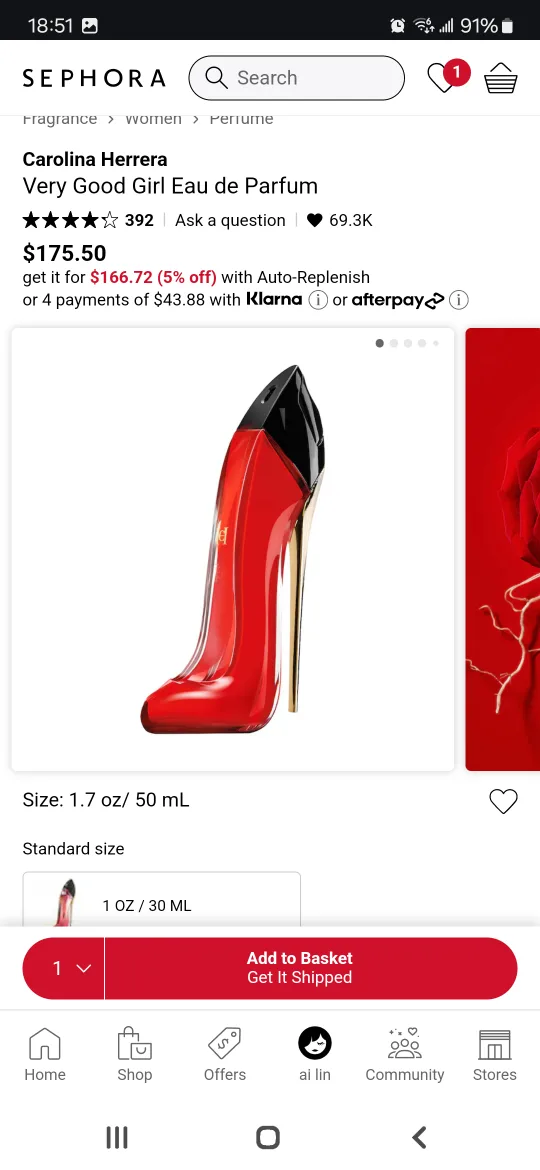 Carolina Herrera Very Good Girl Perfume image indicator(2)