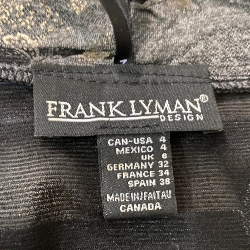 Frank Lyman Design Grey and Gold Cardigan image indicator(4)