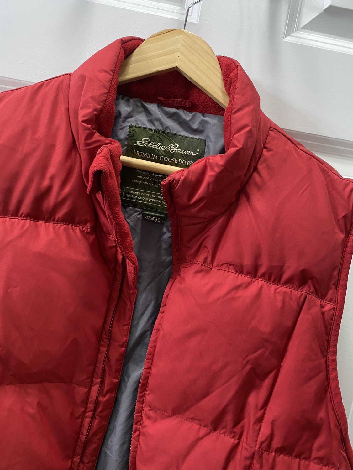 Eddie Bauer Men's Red Down Vest