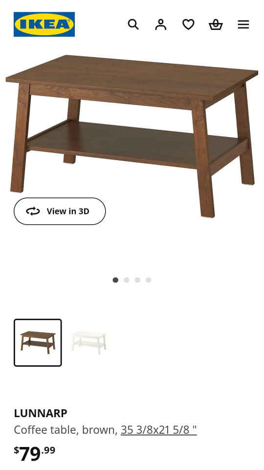 Coffee Table - Ikea Lunnarp - photo 2