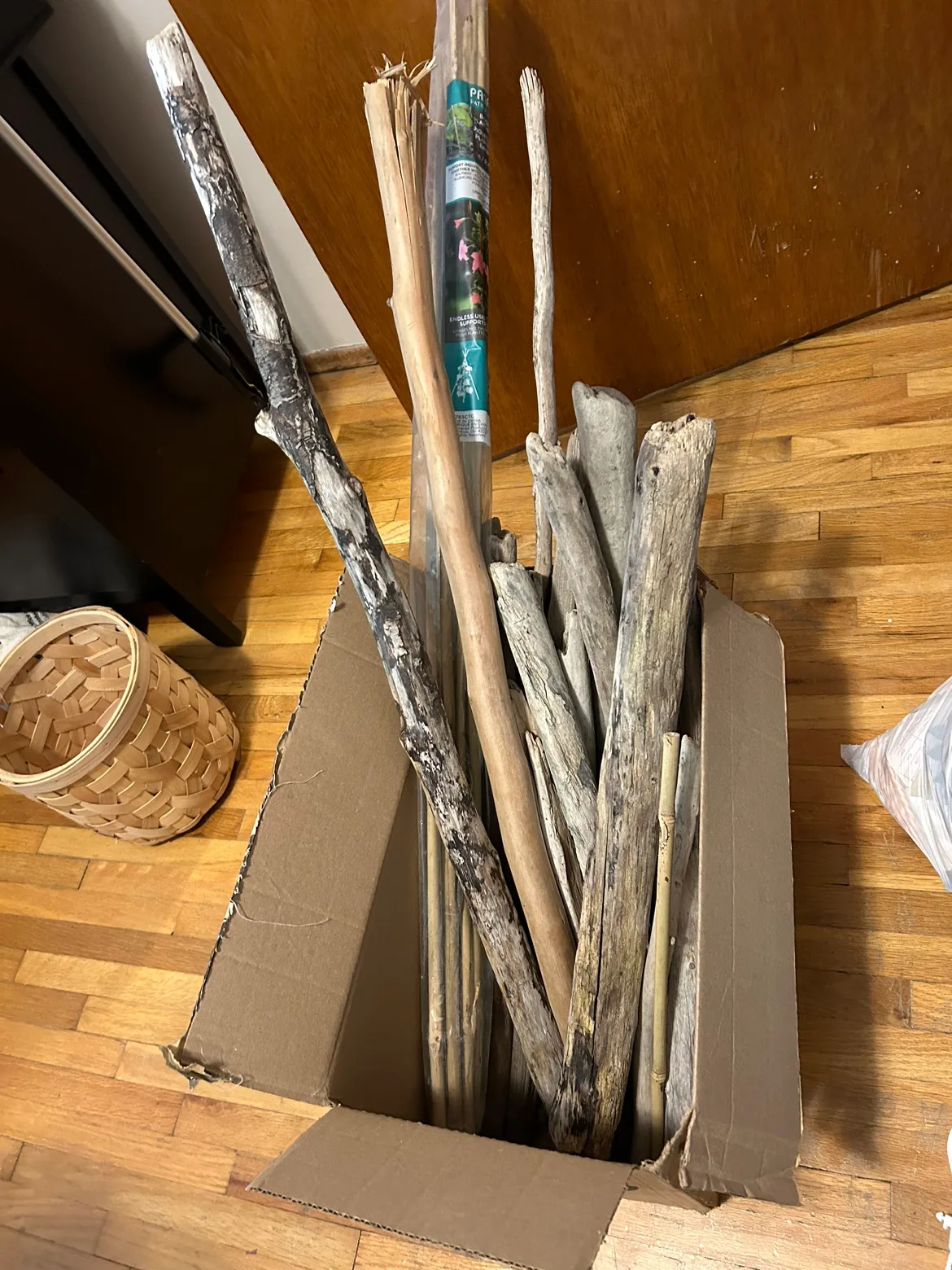 Driftwood and Bamboo Sticks and cutter thumbnail