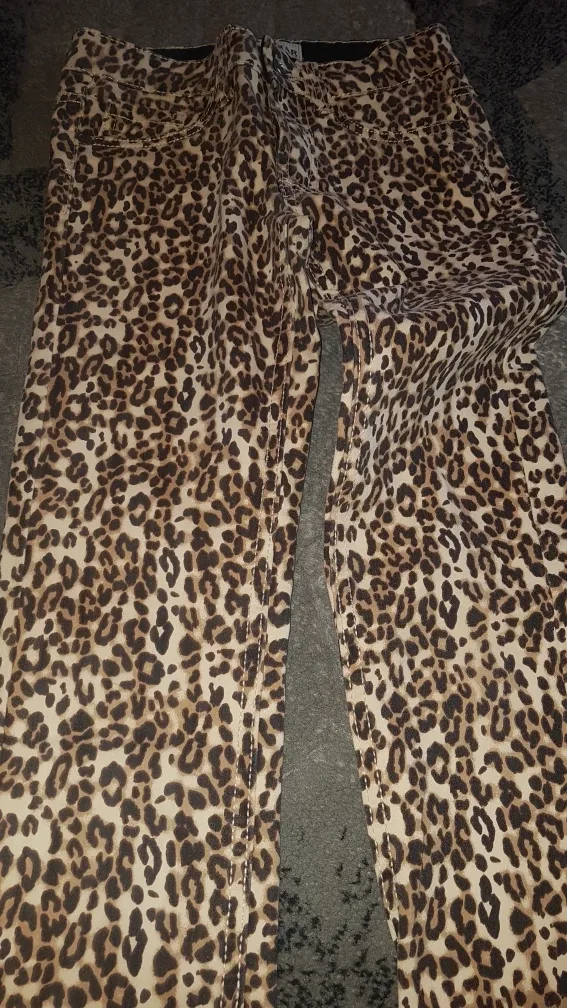 Urban Star Leopard Print Jeans thumbnail