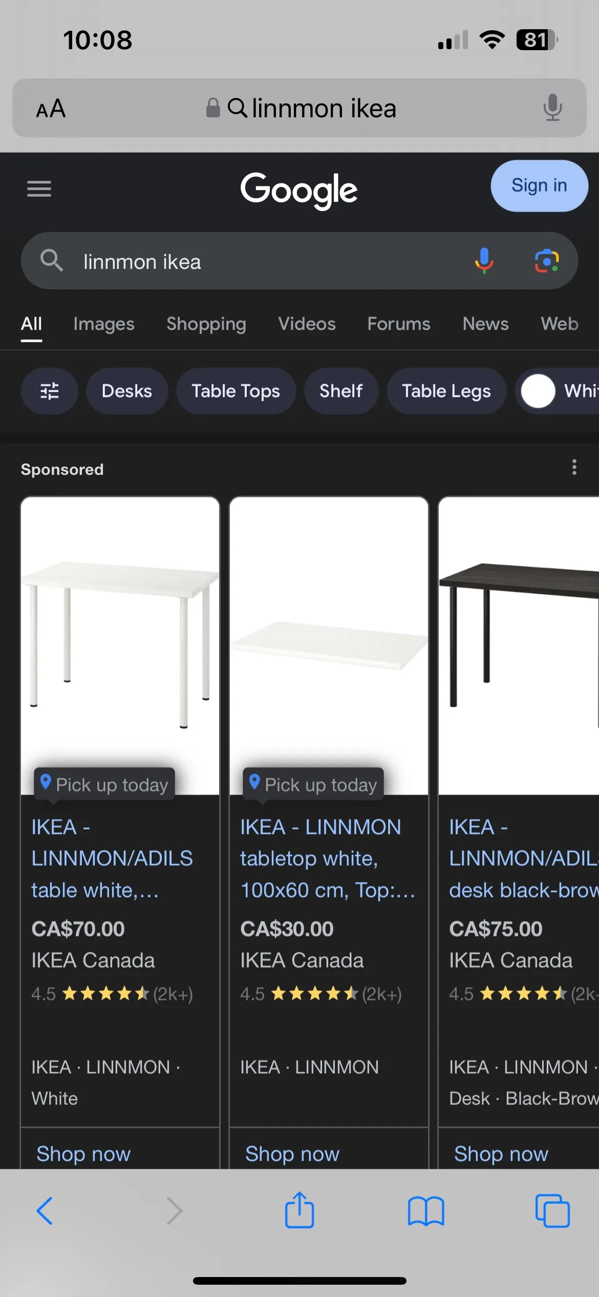 IKEA Linnmon Table image indicator(7)