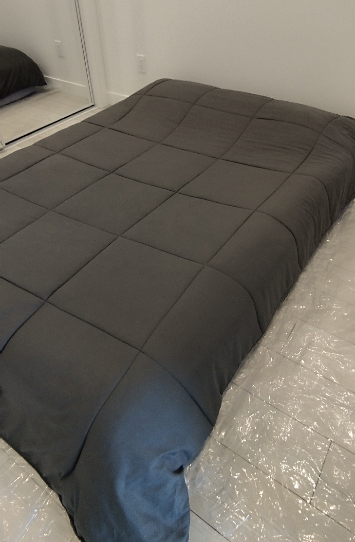 Grey Microfiber Comforter