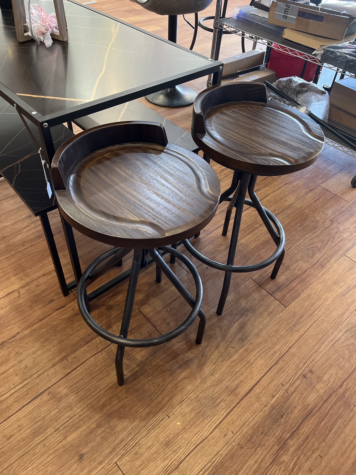 Set of 2 Bar Stools - photo 2