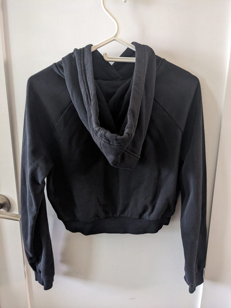 Adidas Black Cropped Hoodie - photo 2