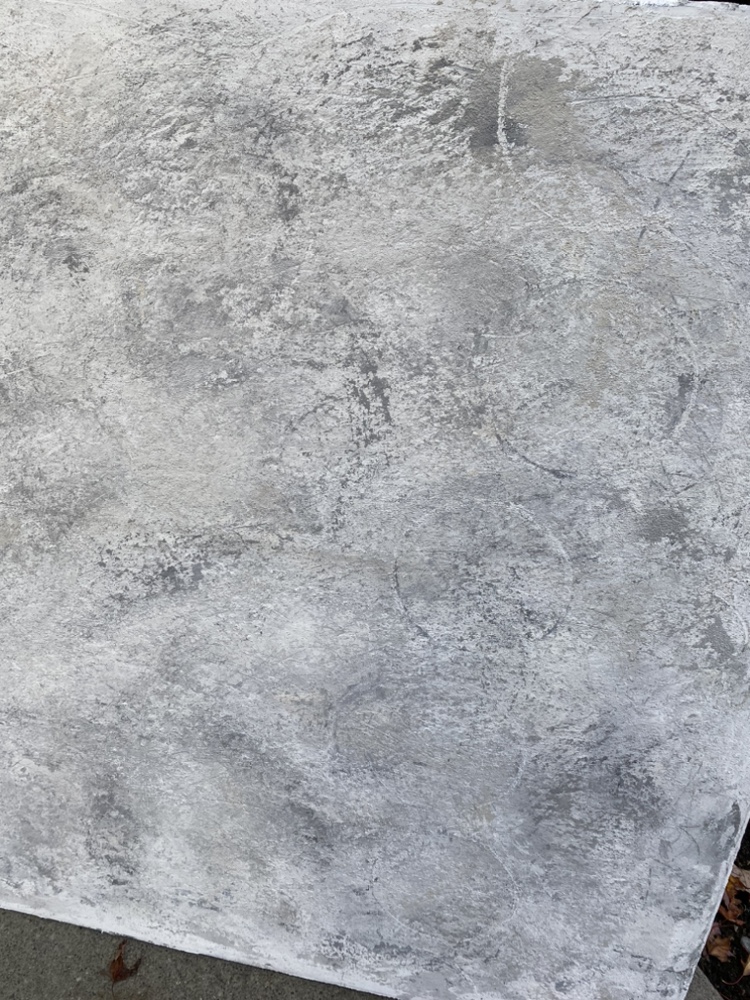 Large White & Grey textured abstract painting.