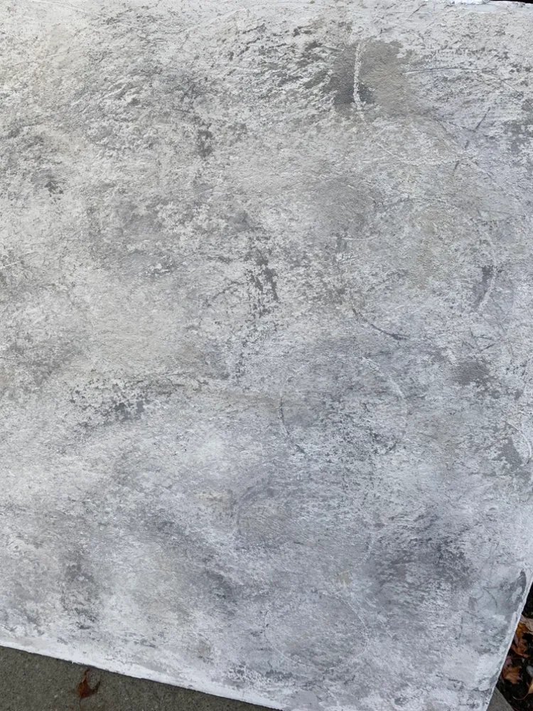 Large White & Grey textured abstract painting.