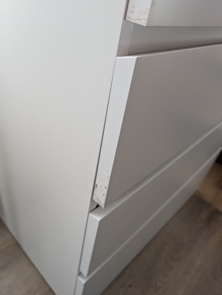 White 4-Drawer Dresser - photo 4