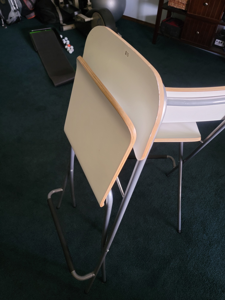 IKEA Folding Bar Stools - White - photo 2
