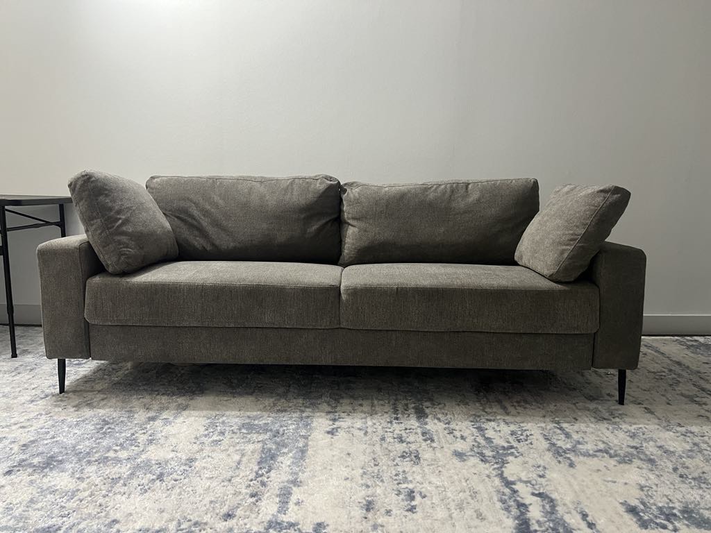Gray Sofa with Black Legs - photo 3
