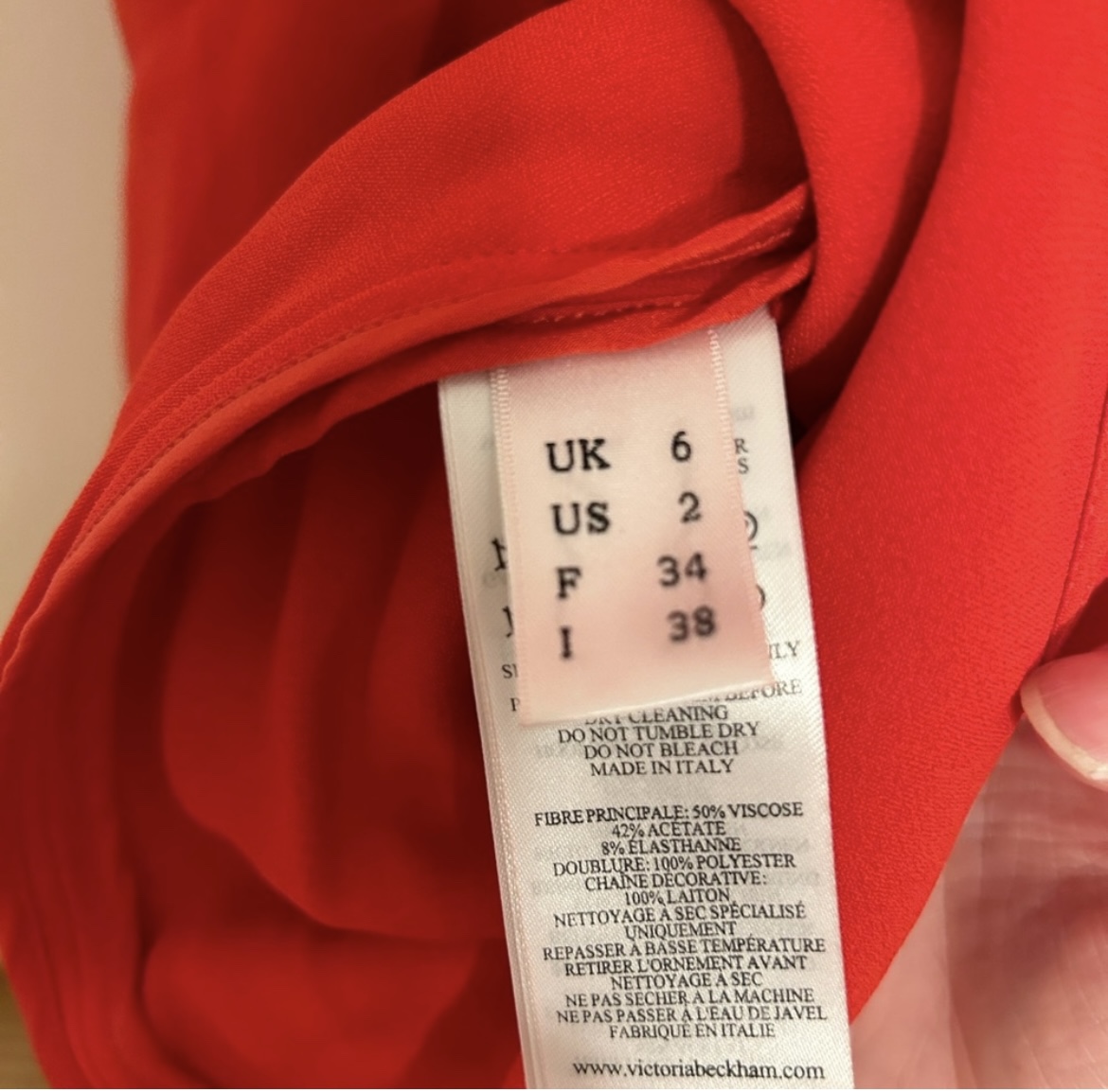 Victoria Beckham Red Dress - photo 3