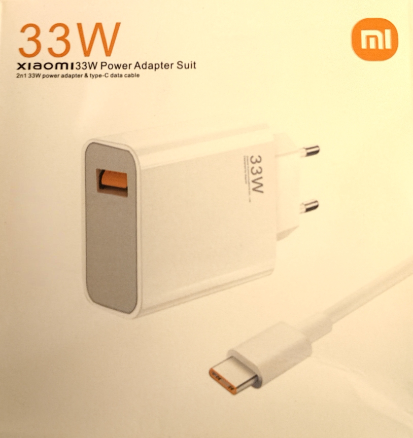 MI 33W Power Adapter Suite (with Type C Cable) - NEW, UNUSED