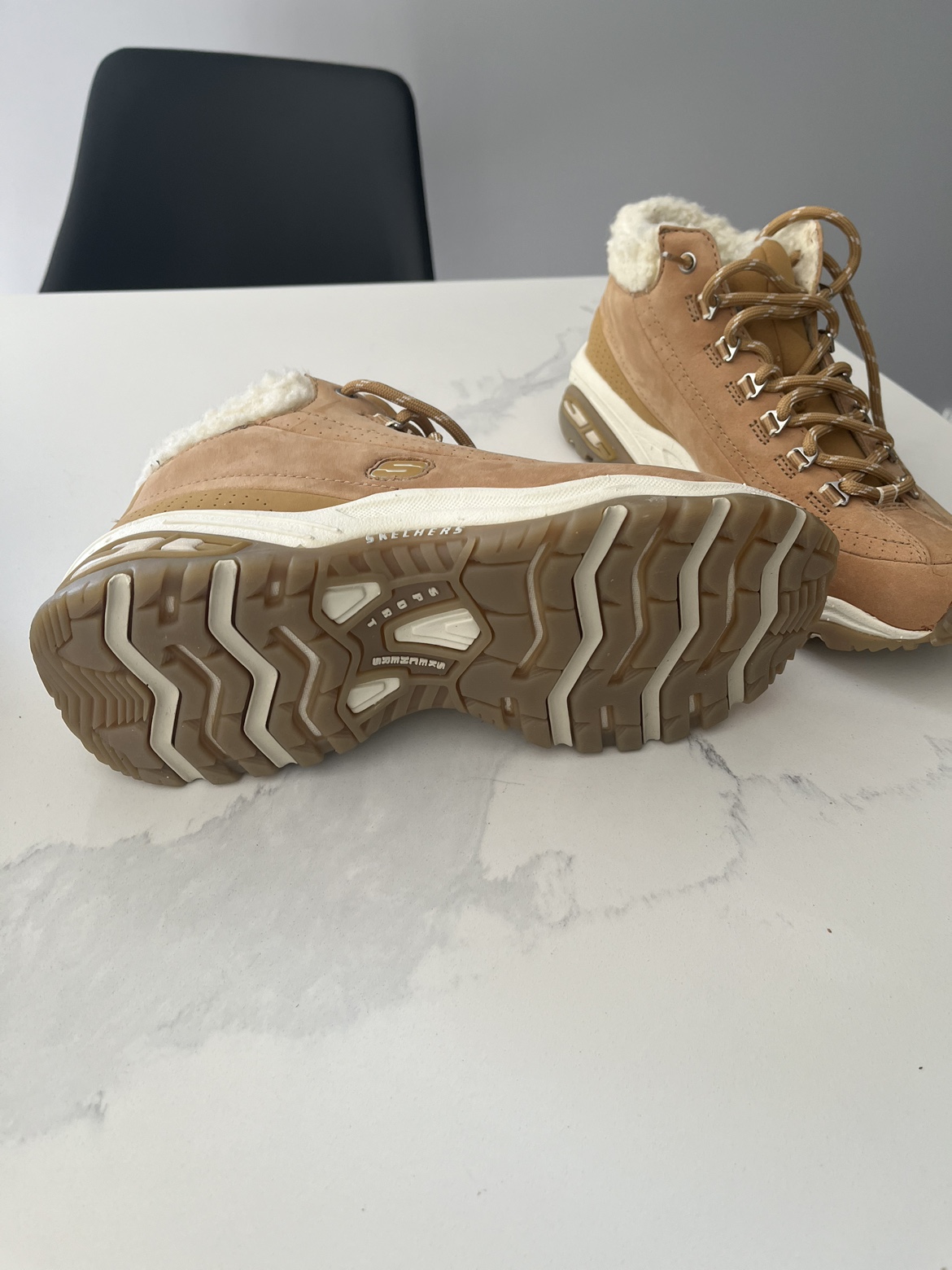 Skechers Sport Brown Shearling-Lined Boots - Women's Size 8.5 - photo 2
