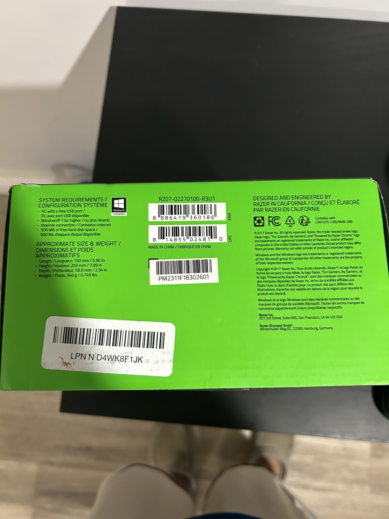 Razer Tartarus V2 Gaming Keypad - photo 2
