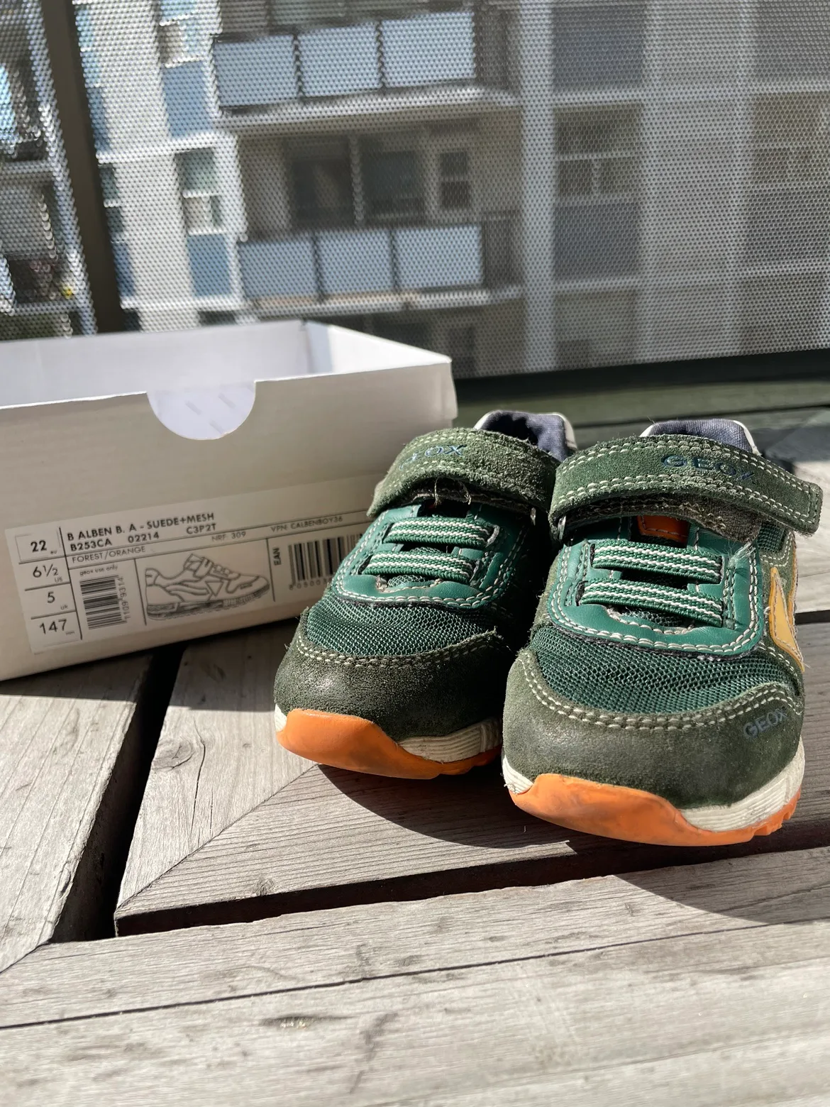 Kids Green Geox Sneakers thumbnail