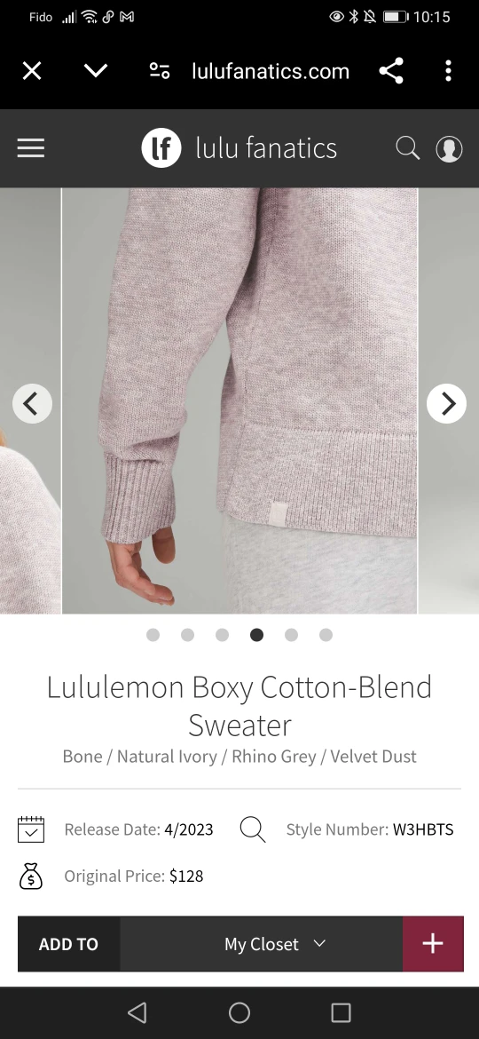 Lululemon Boxy Cotton-Blend Sweater - photo 3