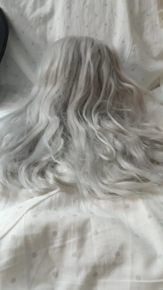 Halloween  🧙‍♀️🧙‍♀️ Witch's Costume Hat + Grey long hair wig image indicator(4)