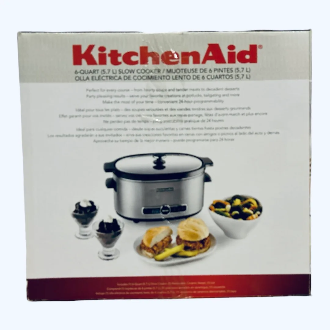Brand New KitchenAid 6 Quart Slow Cooker 🧡 image indicator(5)