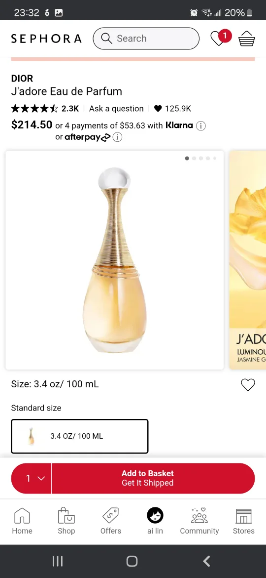 Dior J'adore Eau de Parfum image indicator(3)