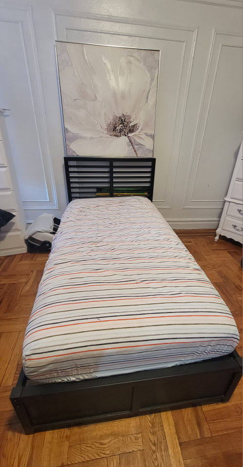 Twin Size Bed Frame with Storage