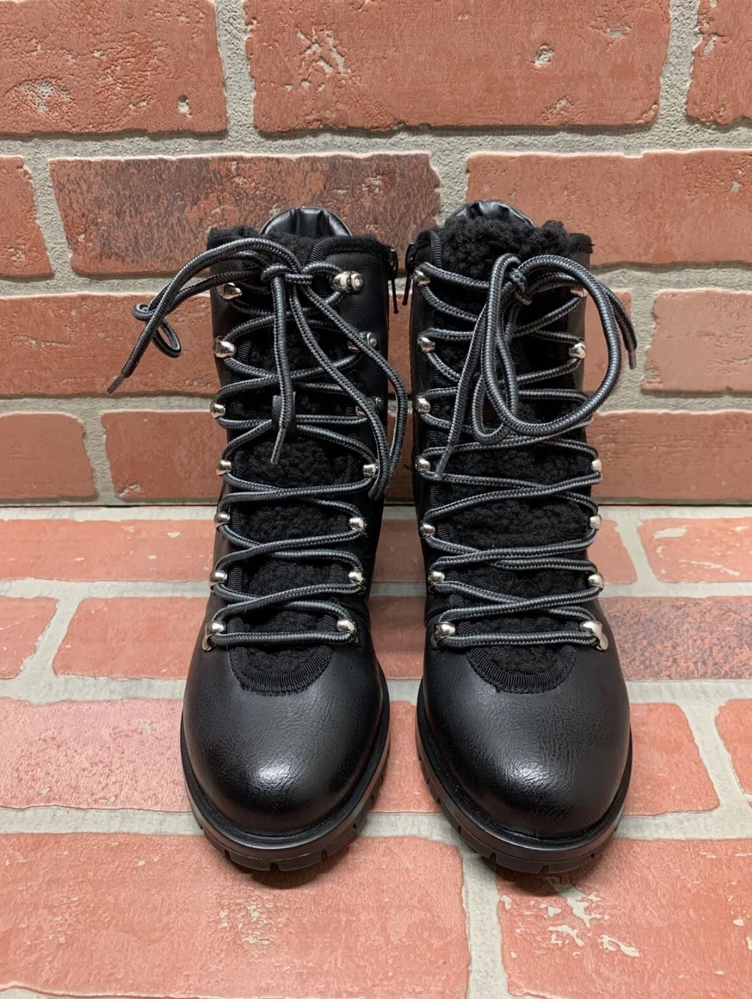 Black Lace-Up Boots image indicator(4)