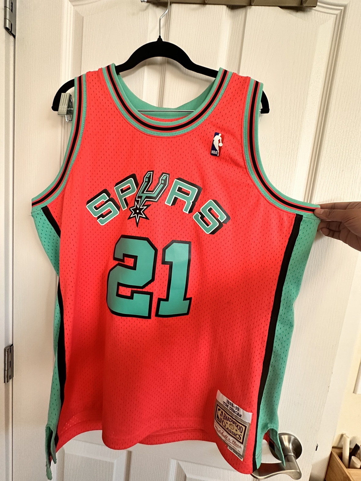 1998-99 Tim Duncan San Antonio Spurs Jersey