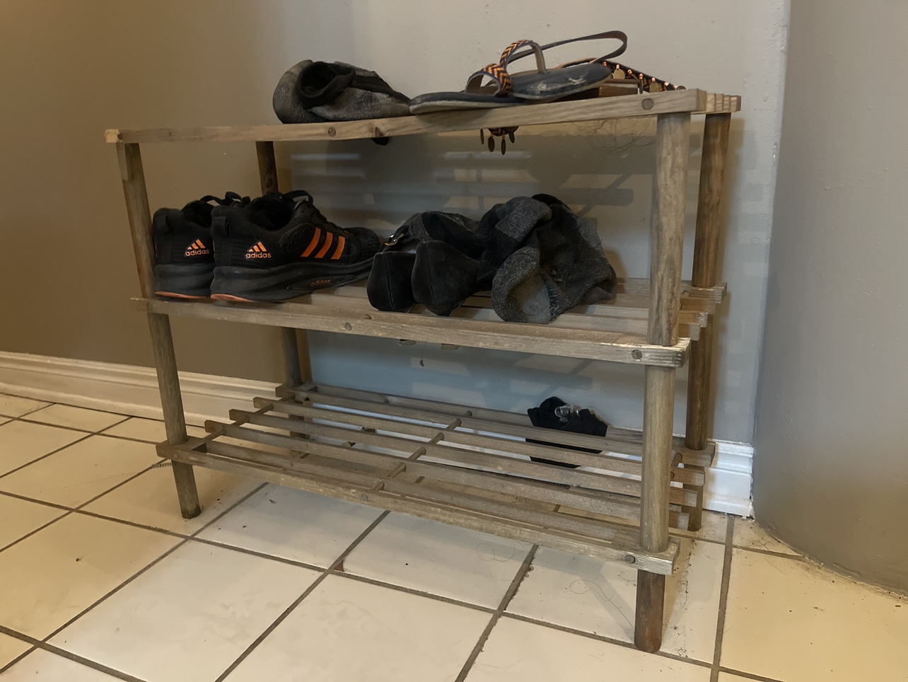 Wooden Shoe Rack