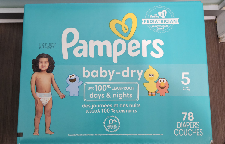 Pampers Baby-Dry Diapers Size 5