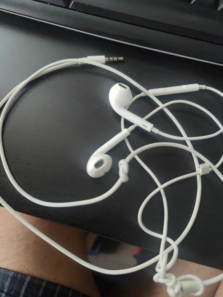 Apple earphones 3.5mm #freecycle 🎃 thumbnail