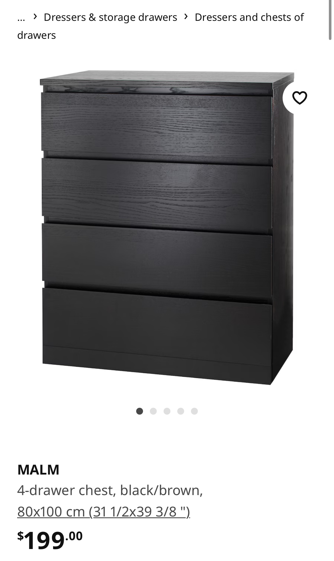 IKEA MALM 4-Drawer Chest - photo 2