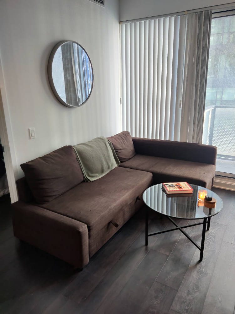 IKEA Friheten Brown Sectional Sofa Bed