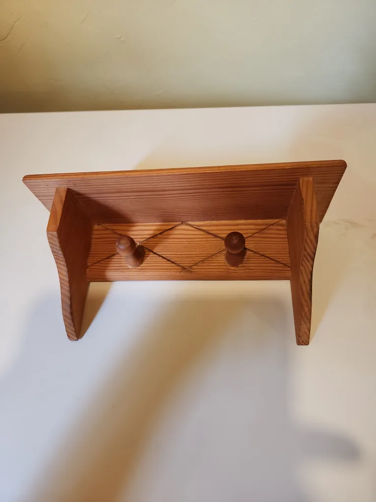vintage mini shelf with hanger thumbnail