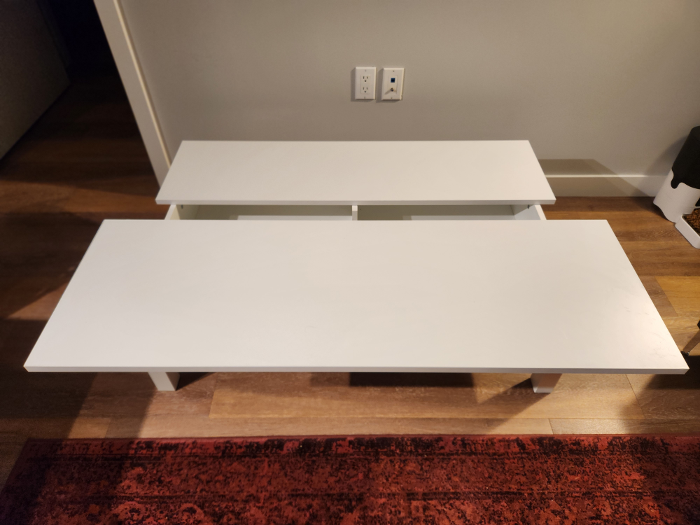 White Lift Top Coffee Table - photo 3