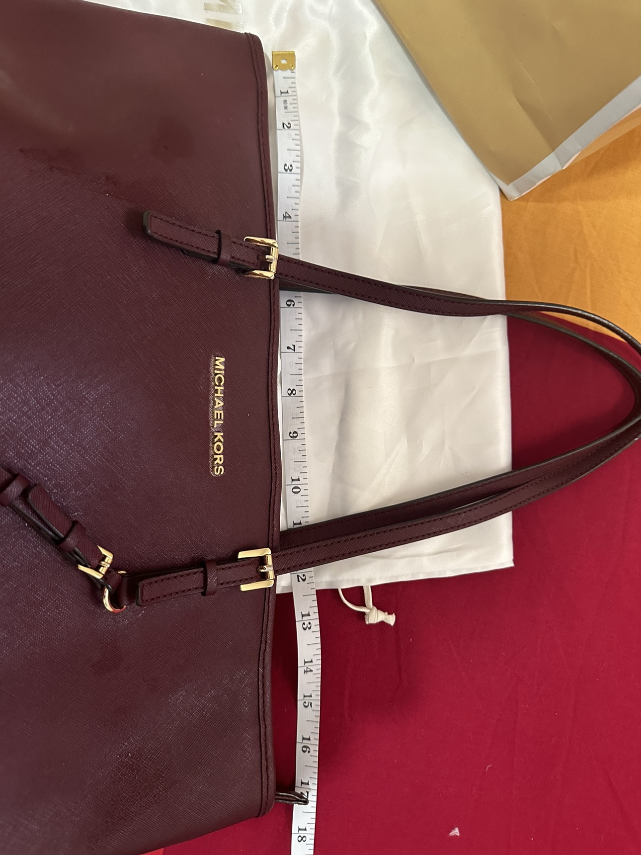 Michael Kors Burgundy big Bag - photo 3