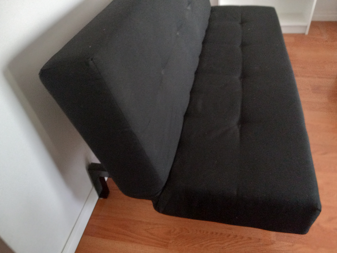 Black Futon Sofa Bed - photo 3