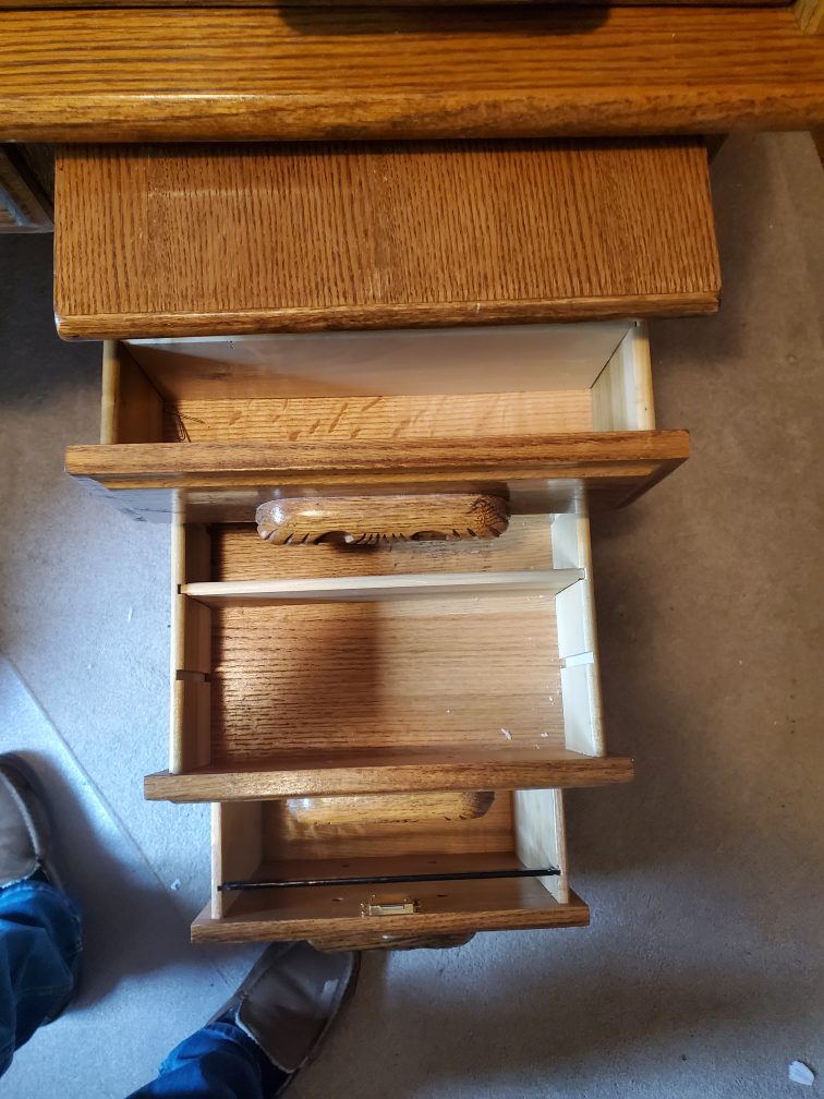 Solid Wood Rolltop Desk - photo 4