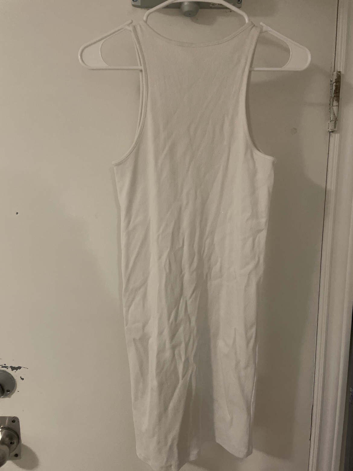 White Ribbed Tank Dress - photo 2