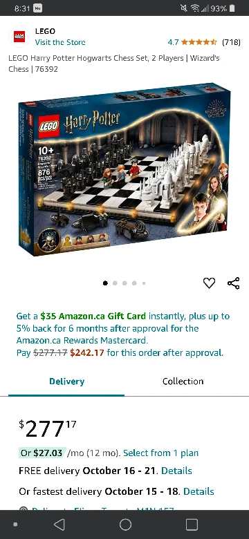 LEGO Harry Potter 76392 Wizard's Chess Set - photo 4