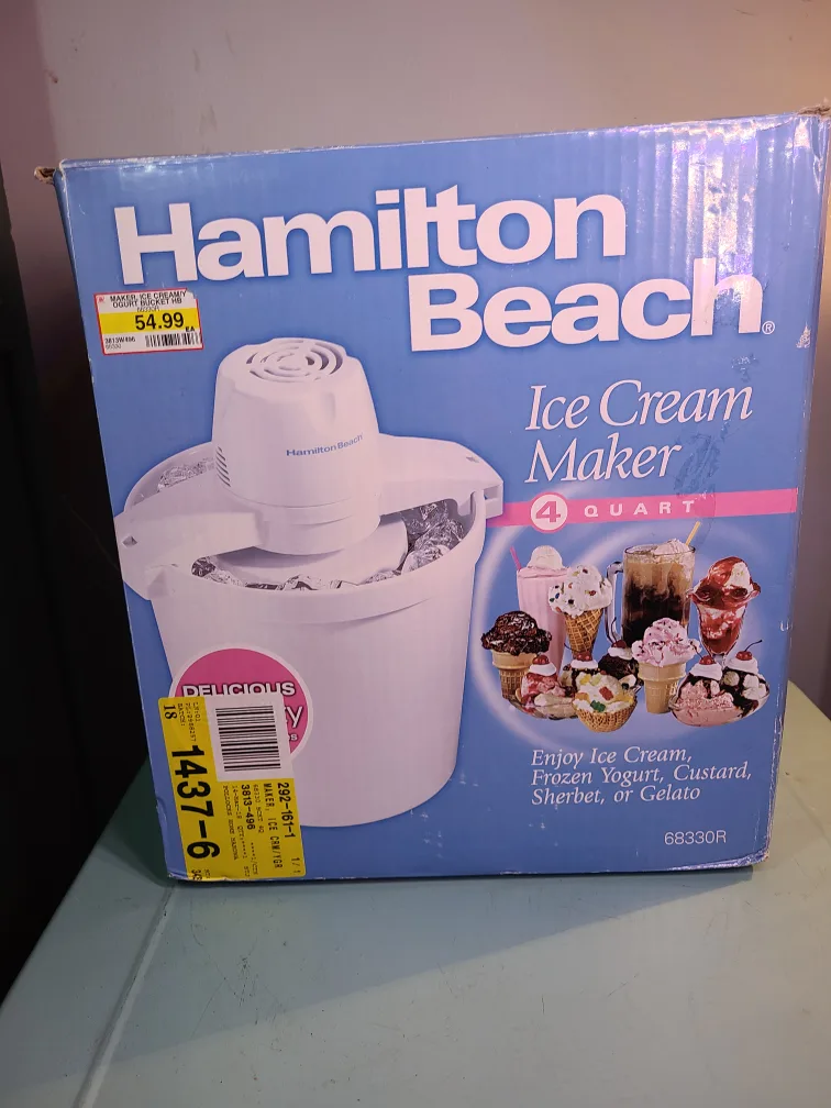 Hamilton Beach 4 Quart Ice Cream Maker thumbnail