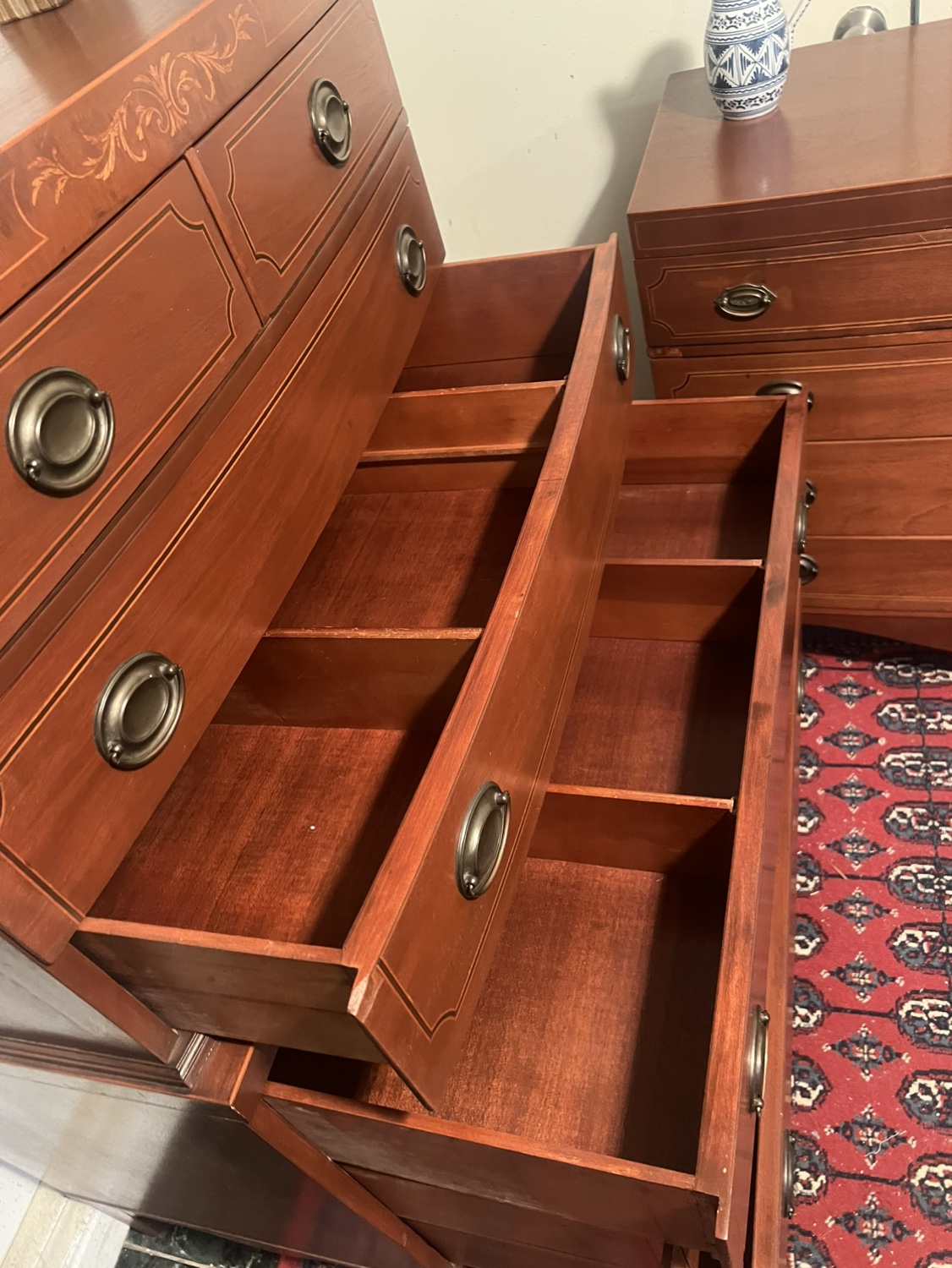 Cheery Red Vintage Wooden Chest & Dresser - Delivery Extra - photo 5