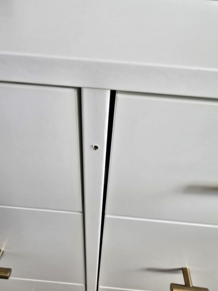White Dresser with Gold Hardware - photo 3