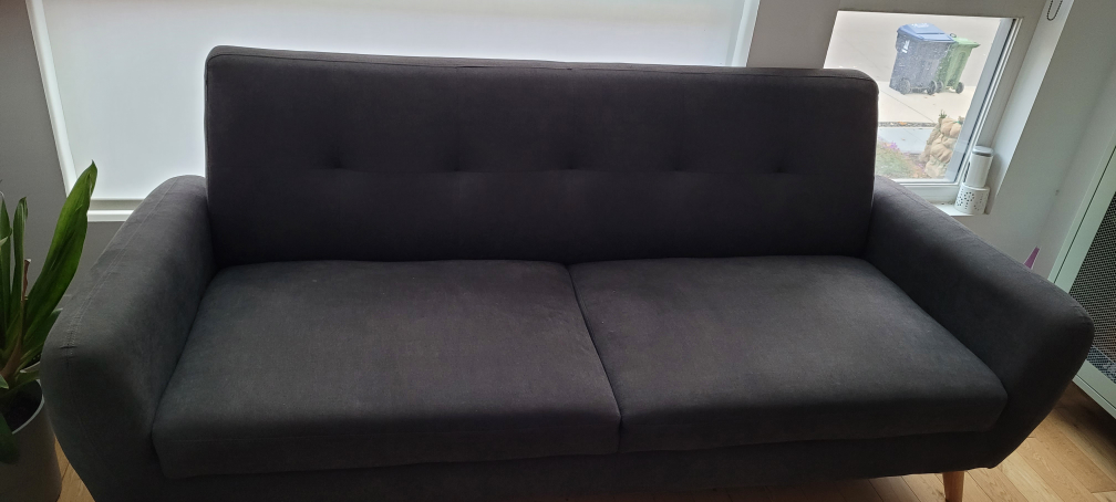 Grey 3 seat sofa - photo 2