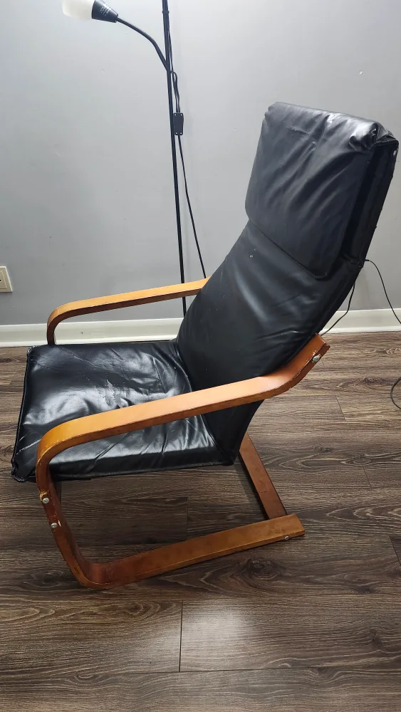 Black Leather Recliner Chair image indicator(2)