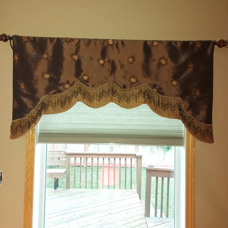 ***DONATED TO HABITAT FOR HUMANITY***  Beaded Valance thumbnail