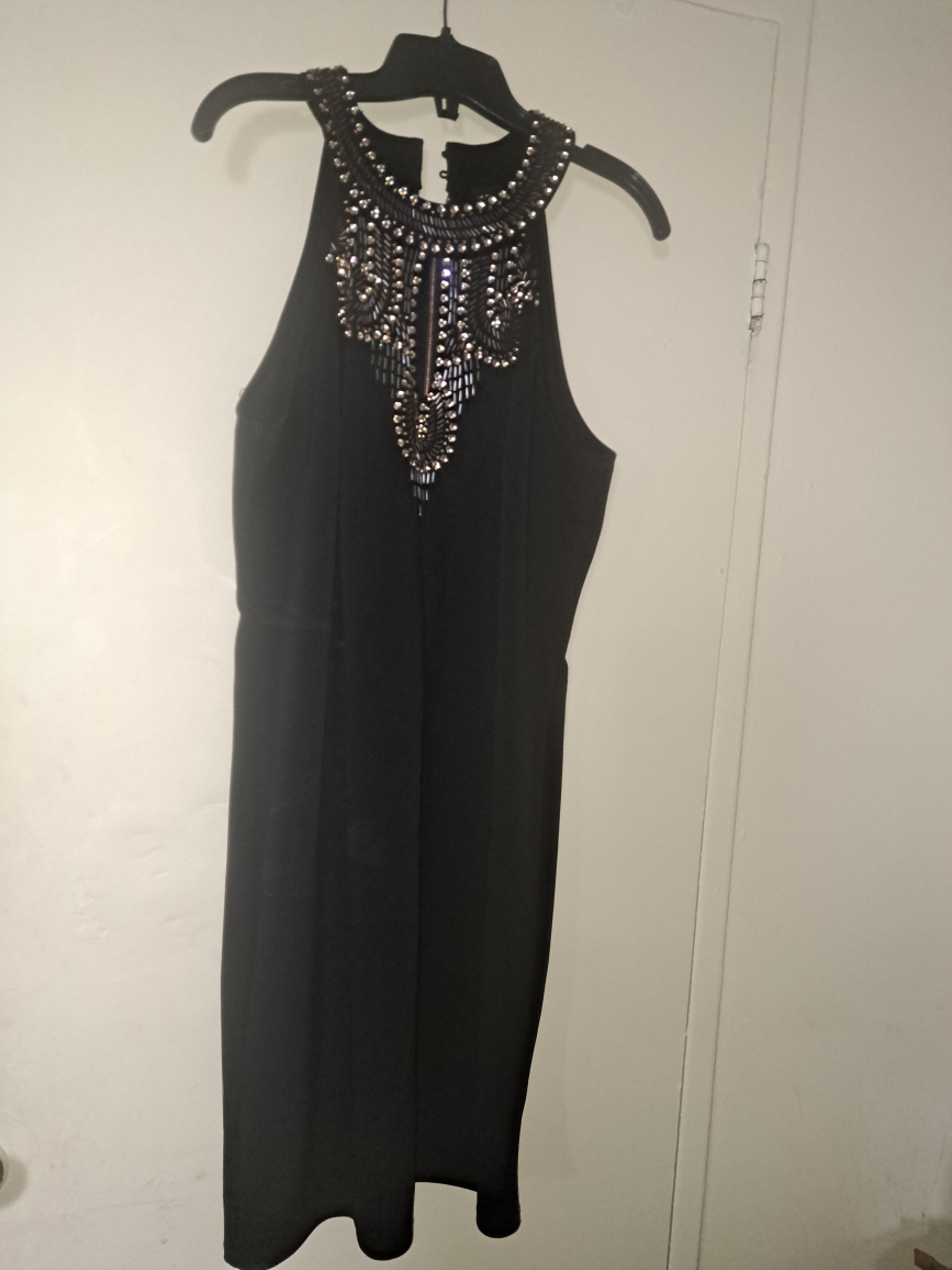 Black Beaded Dress